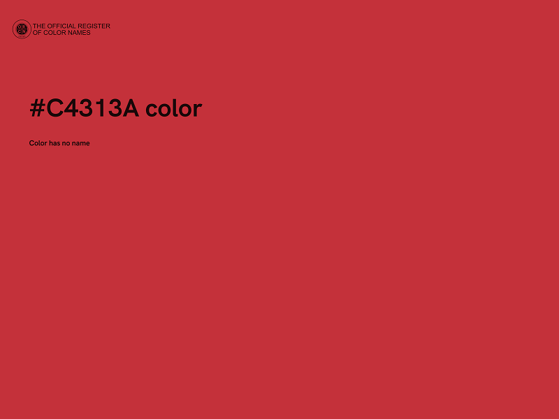 #C4313A color image
