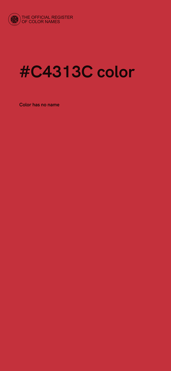 #C4313C color image