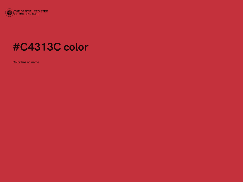 #C4313C color image