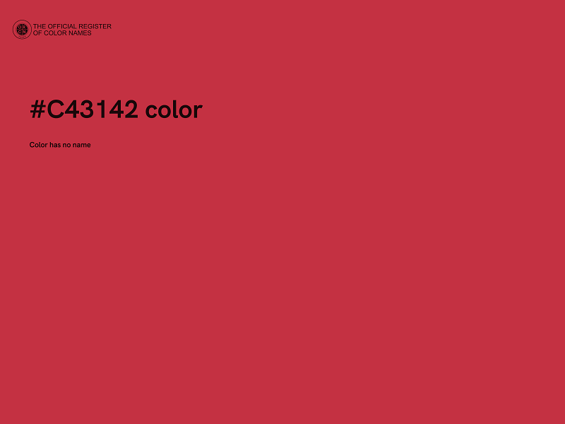 #C43142 color image