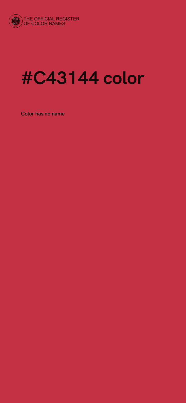#C43144 color image
