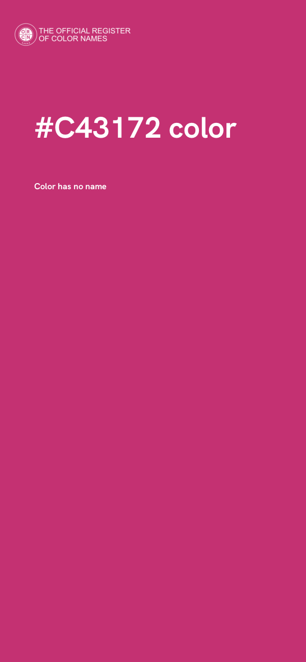 #C43172 color image