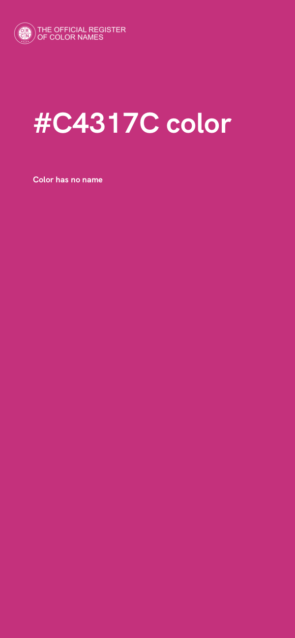 #C4317C color image