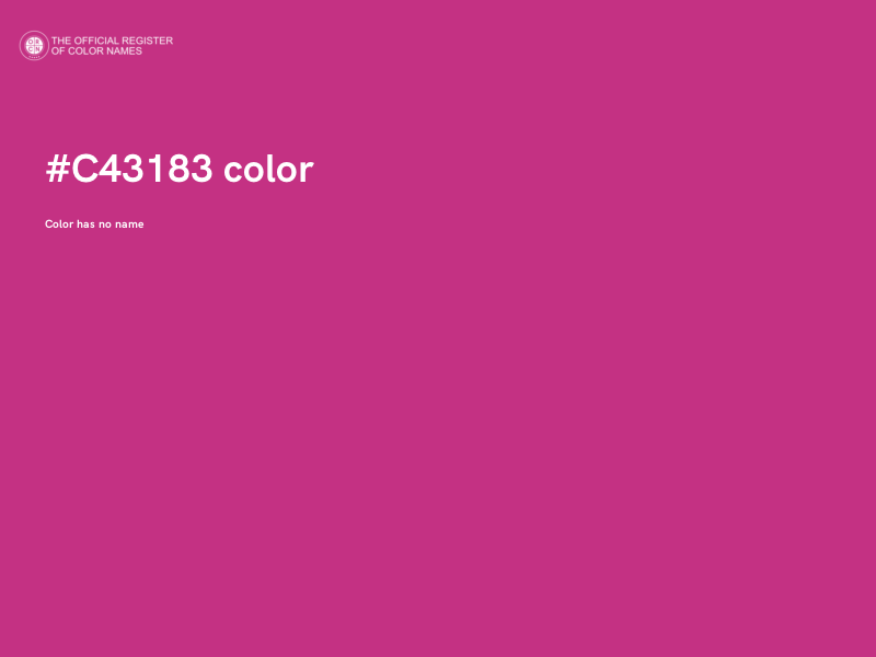 #C43183 color image
