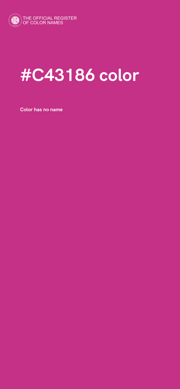 #C43186 color image
