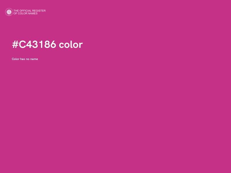 #C43186 color image
