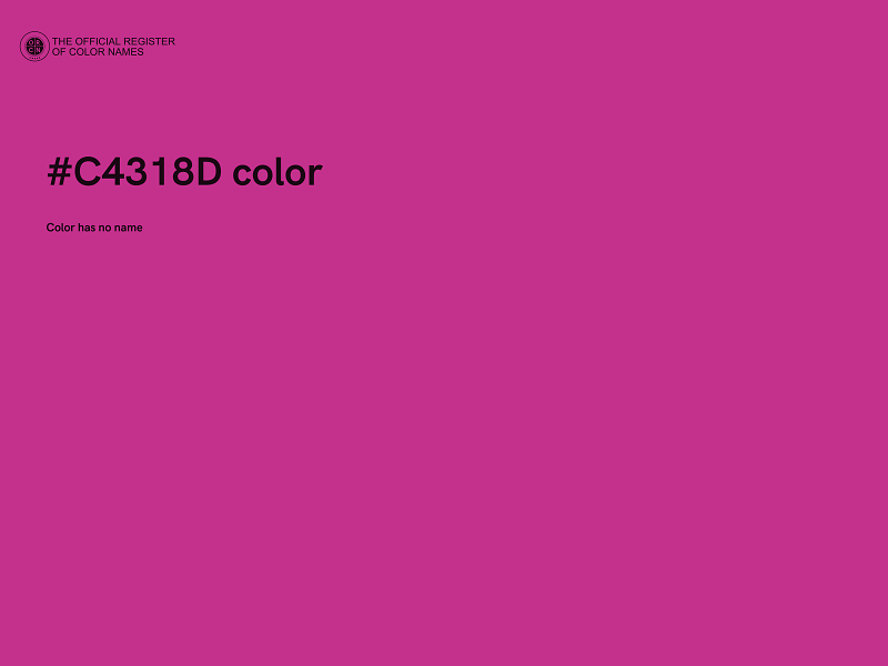 #C4318D color image