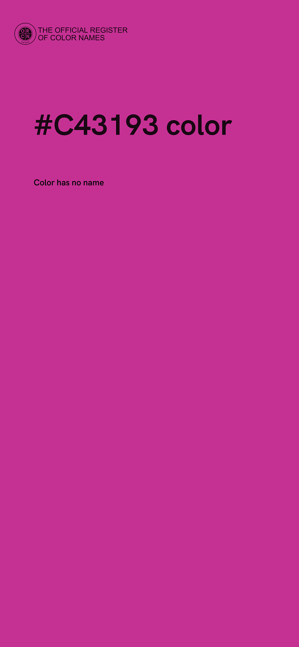 #C43193 color image