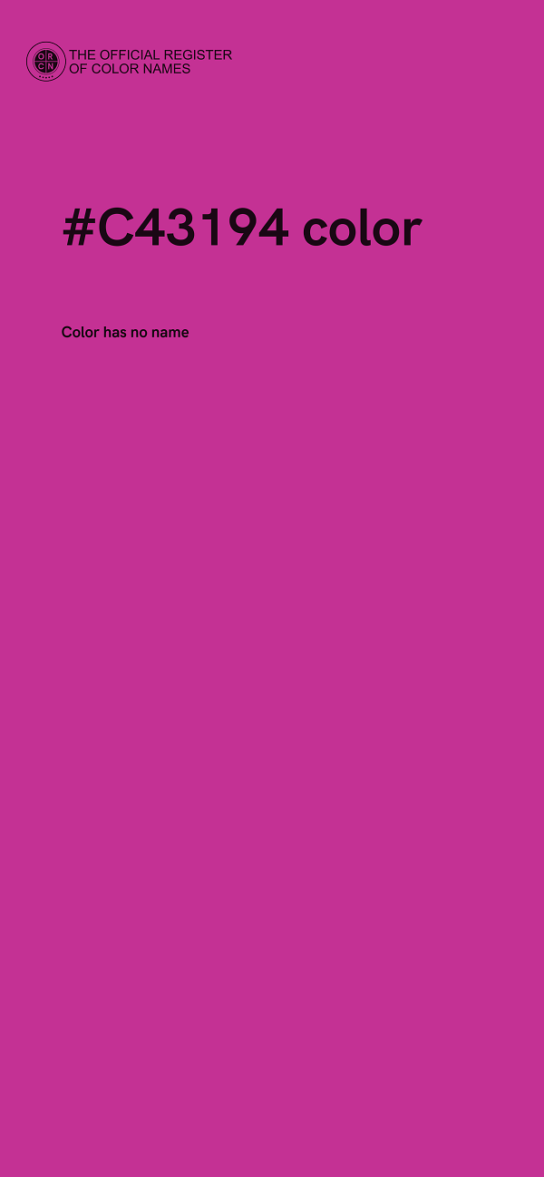 #C43194 color image