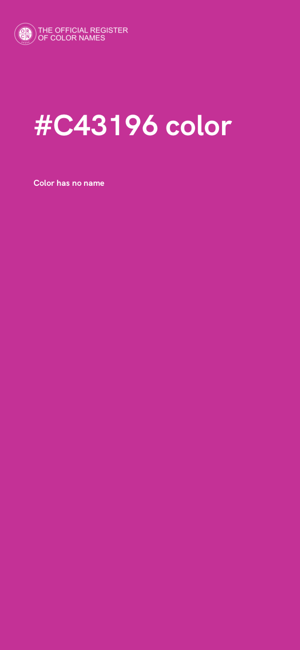 #C43196 color image