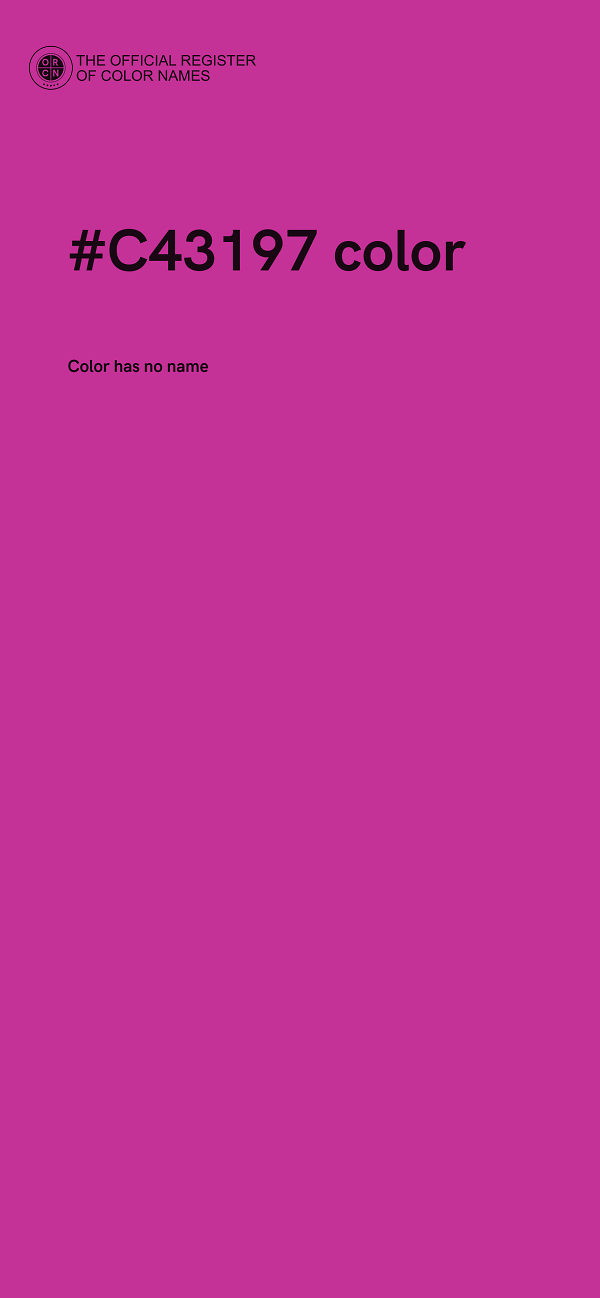#C43197 color image