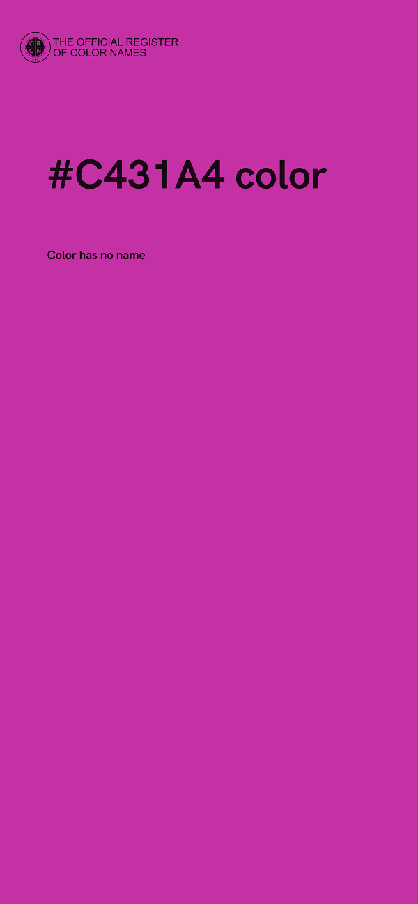 #C431A4 color image