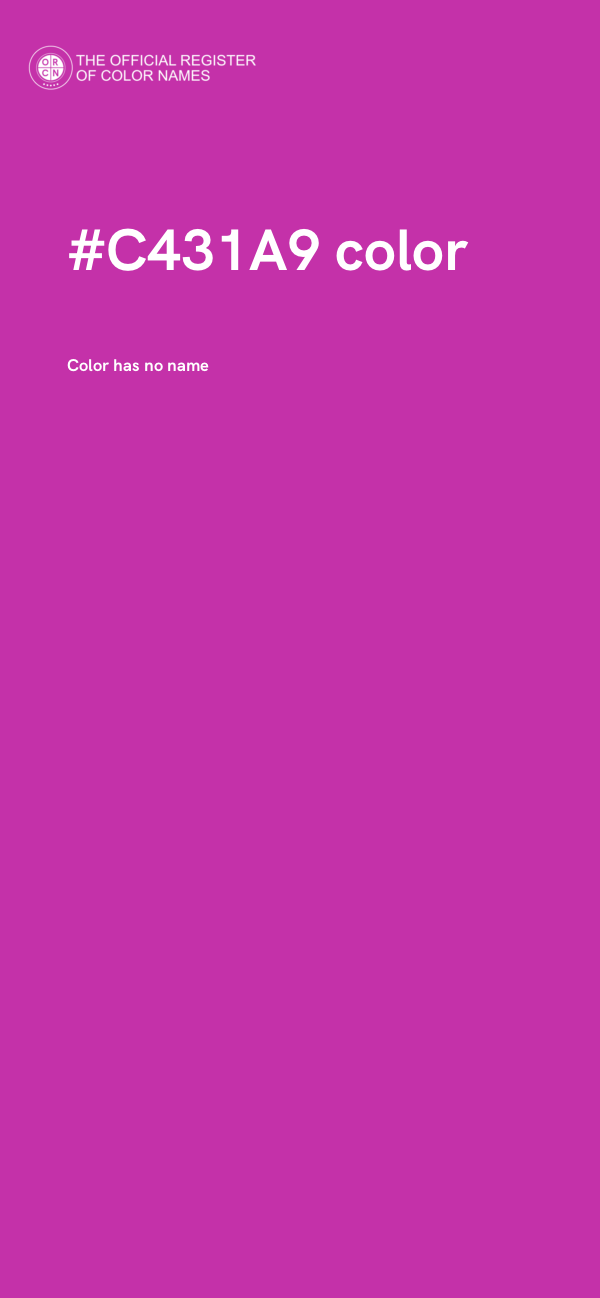 #C431A9 color image