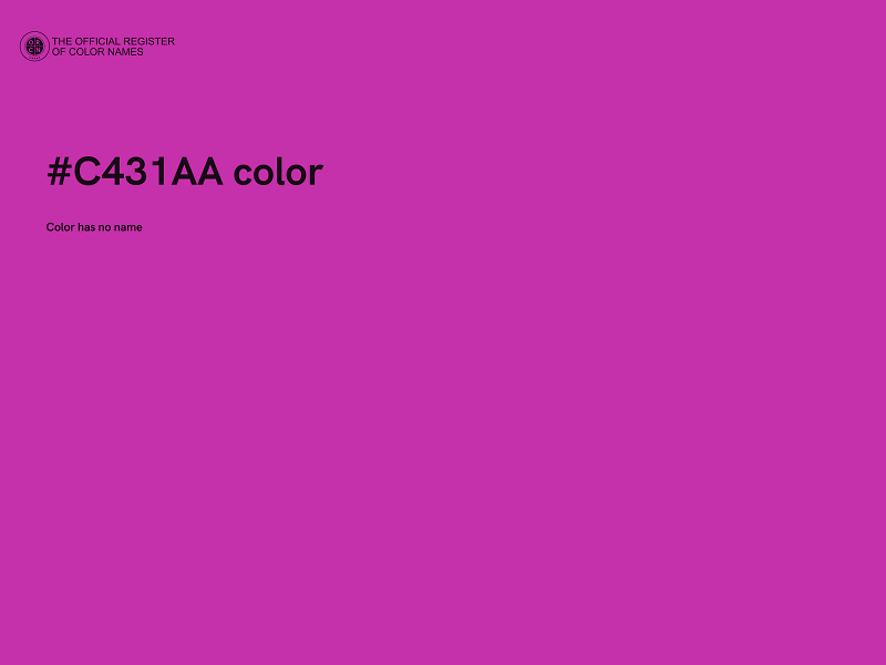 #C431AA color image