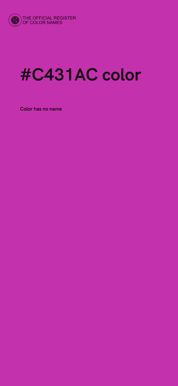 #C431AC color image