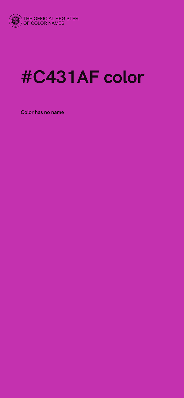#C431AF color image