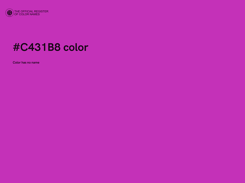 #C431B8 color image