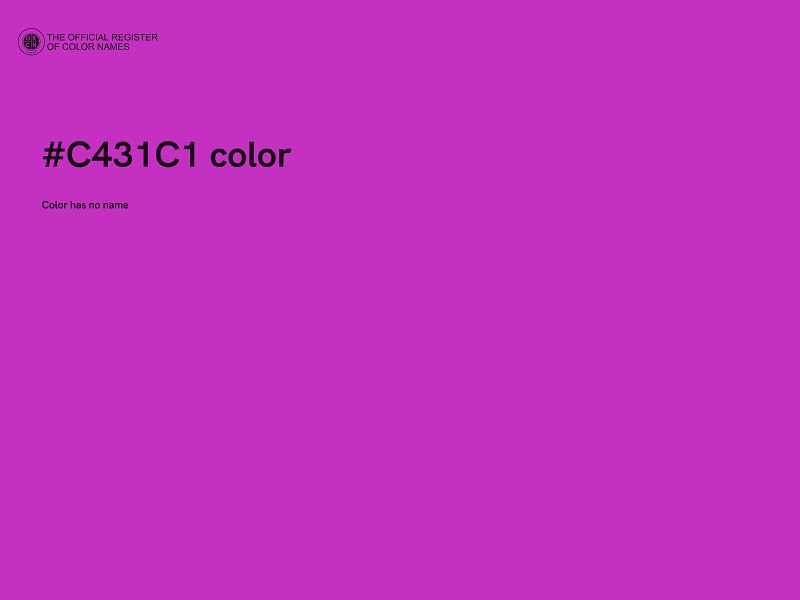 #C431C1 color image
