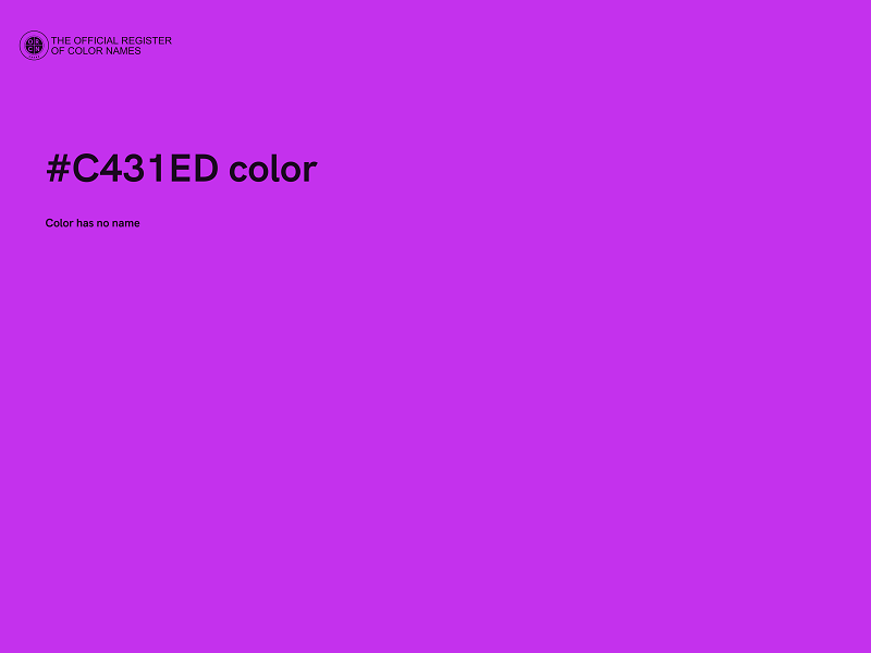 #C431ED color image