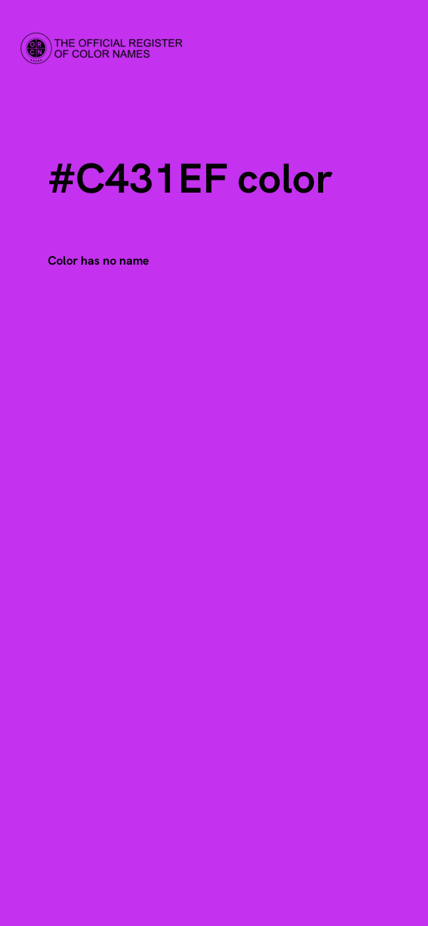 #C431EF color image
