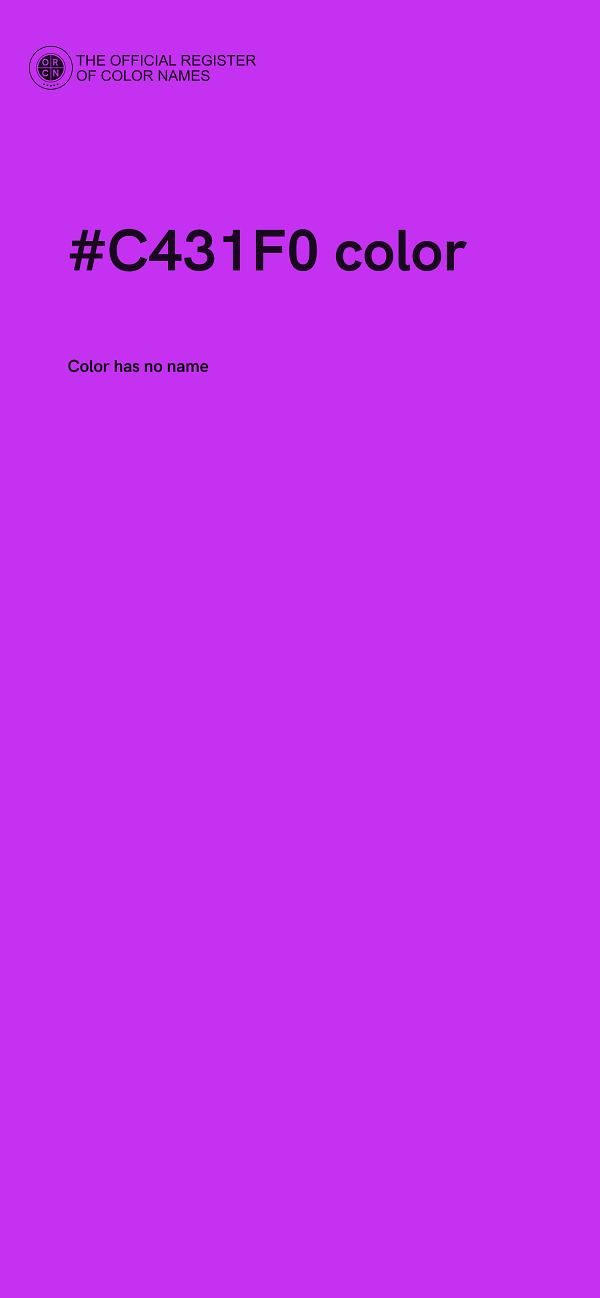 #C431F0 color image