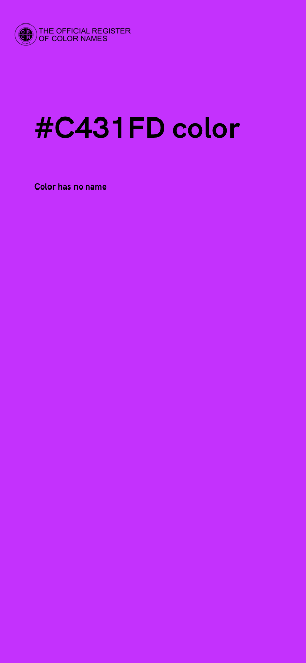 #C431FD color image