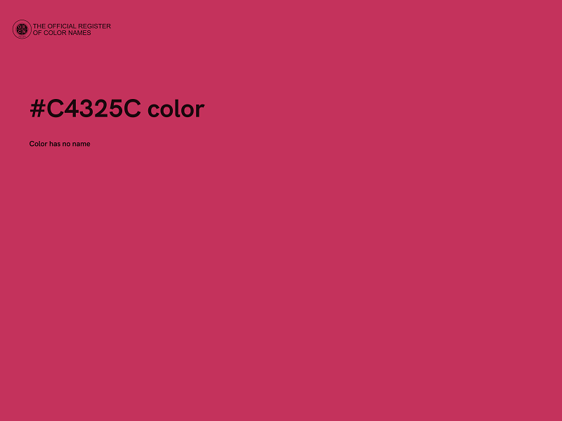 #C4325C color image