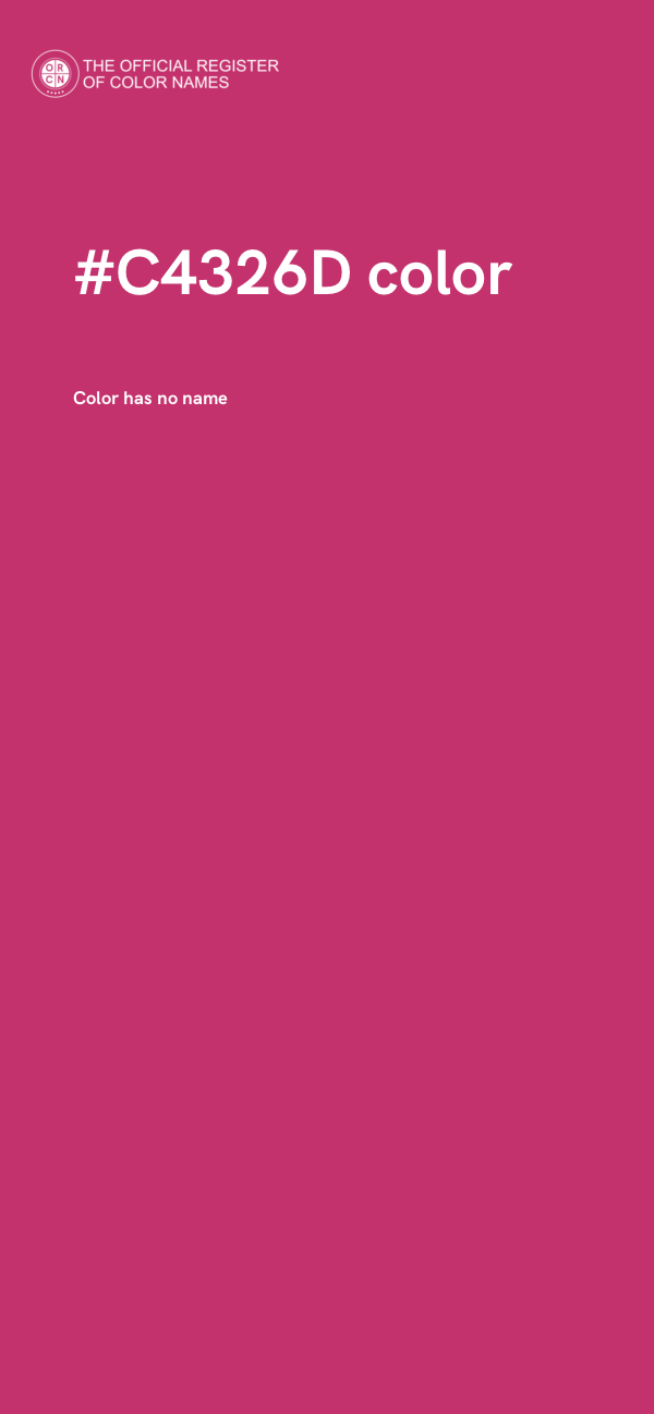 #C4326D color image