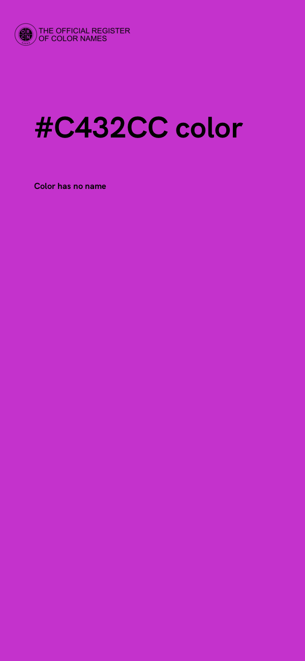 #C432CC color image