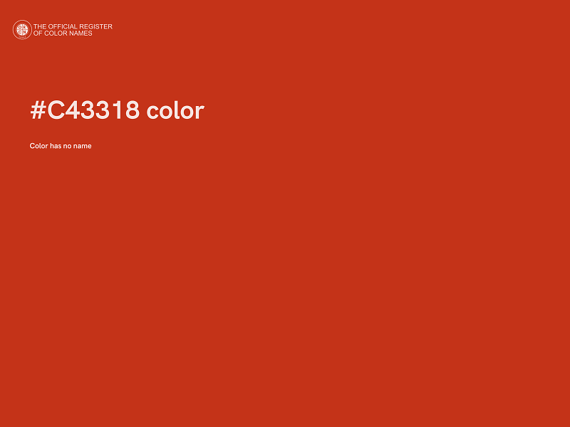 #C43318 color image