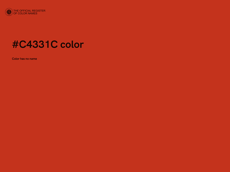 #C4331C color image