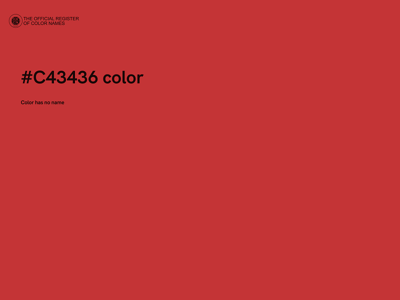 #C43436 color image