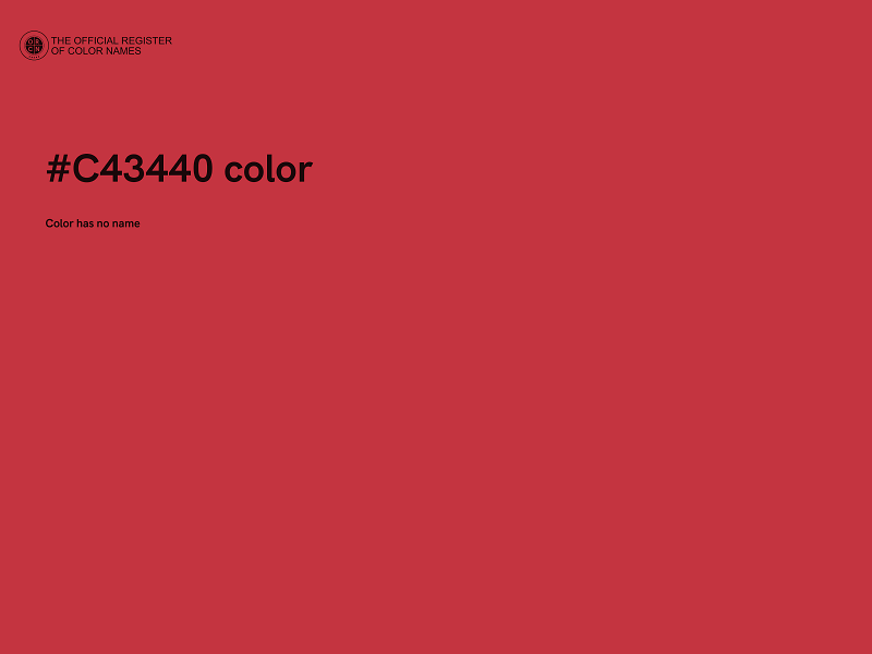 #C43440 color image