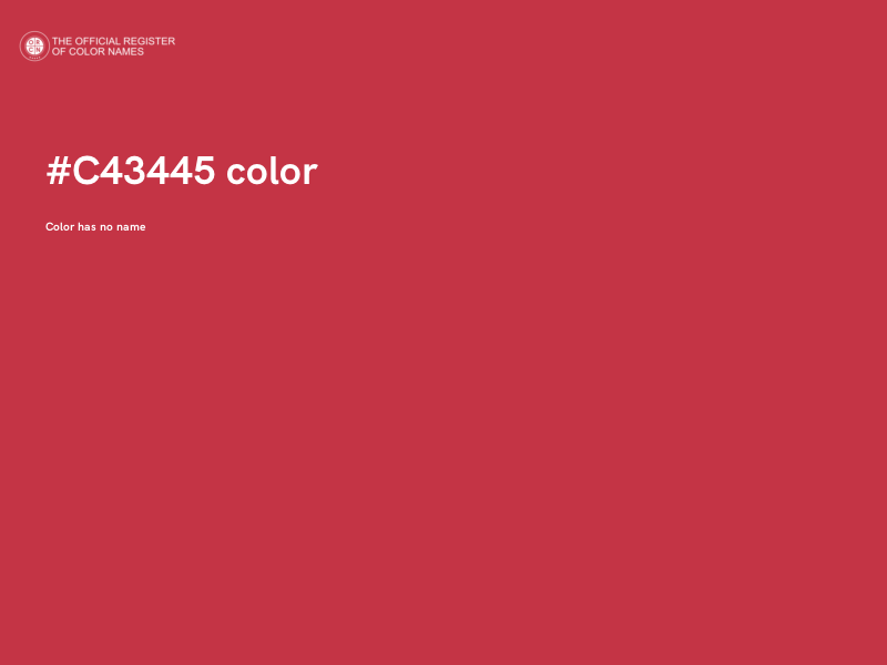 #C43445 color image