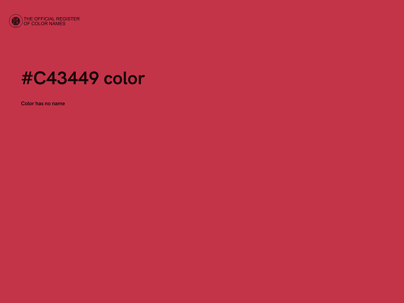 #C43449 color image