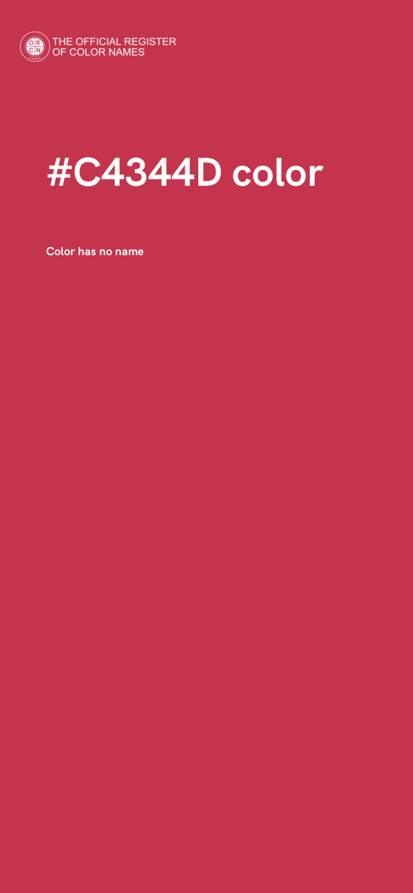 #C4344D color image