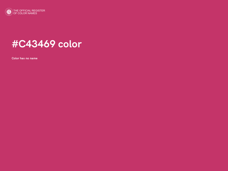 #C43469 color image