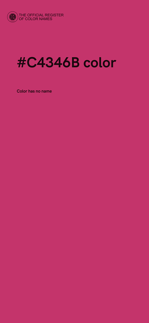 #C4346B color image