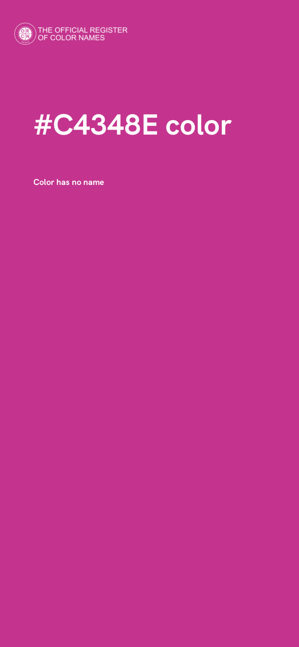 #C4348E color image
