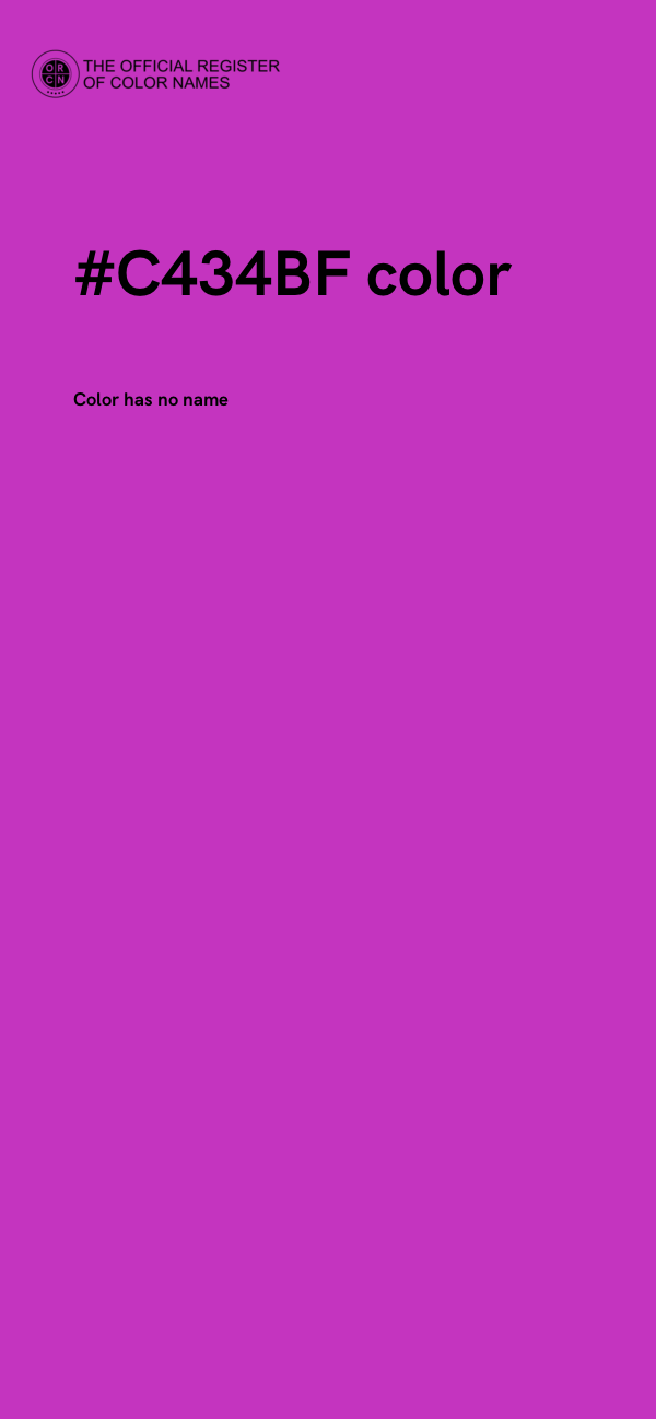 #C434BF color image