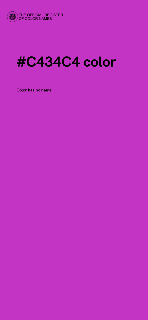 #C434C4 color image