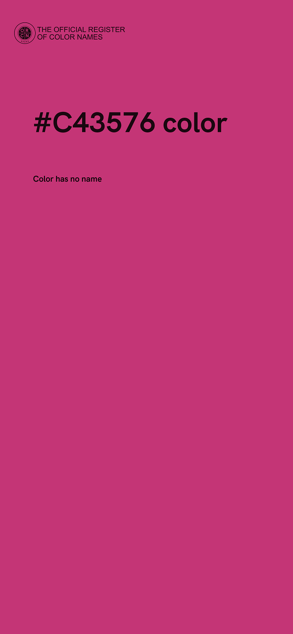 #C43576 color image