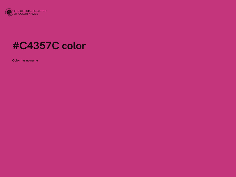 #C4357C color image