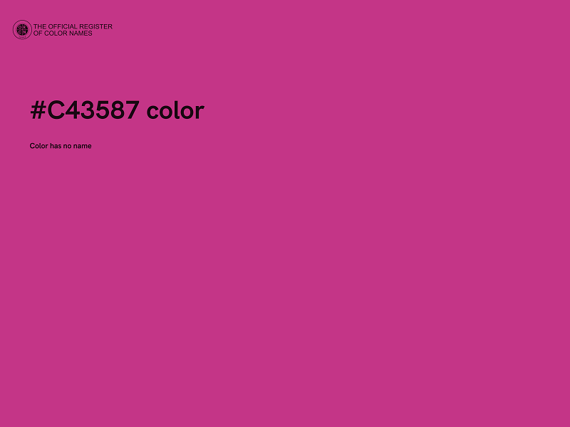 #C43587 color image