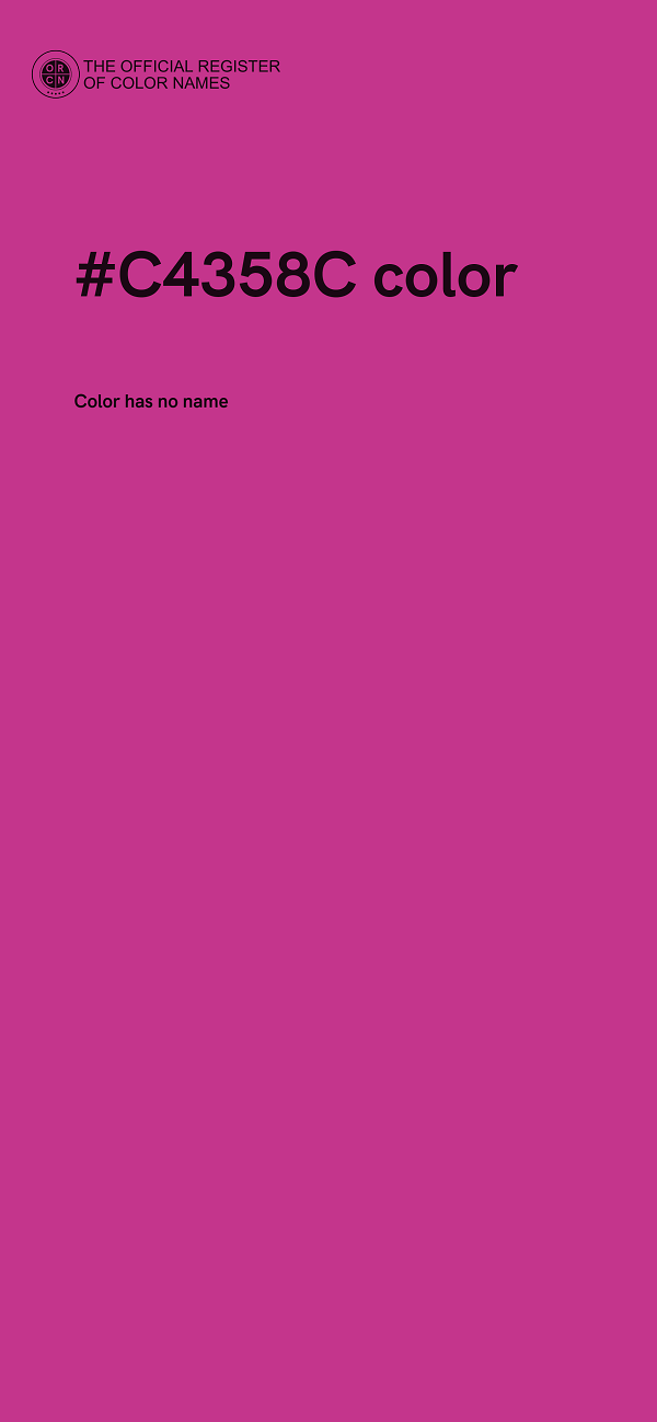 #C4358C color image
