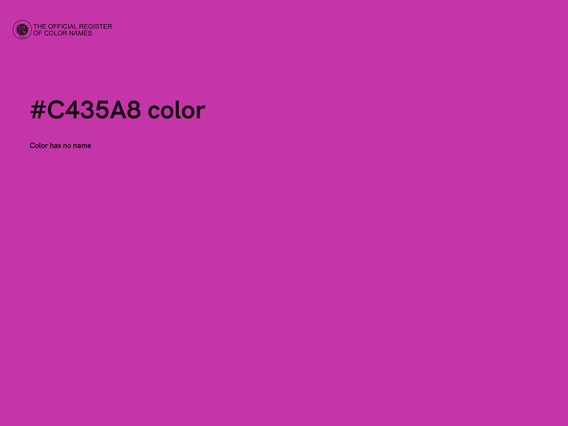 #C435A8 color image