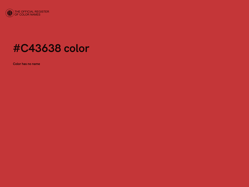 #C43638 color image