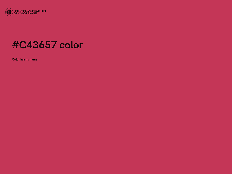 #C43657 color image