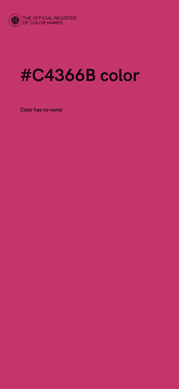 #C4366B color image