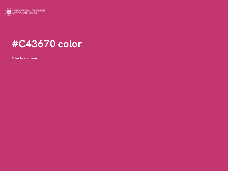 #C43670 color image